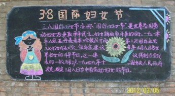 新丰里三八妇女节板报信息