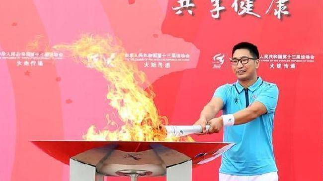 第十三届全运会火炬在宝坻区传递