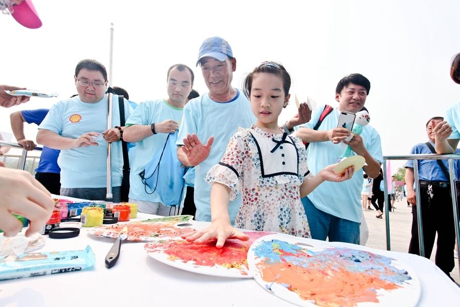 酷跑天津 水上公园全民竞走挑战赛现场