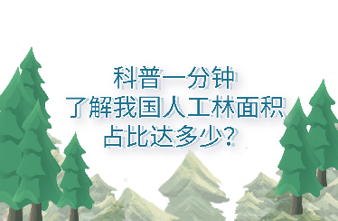 科普一分鐘|了解我國人工林面積佔比達多少？
