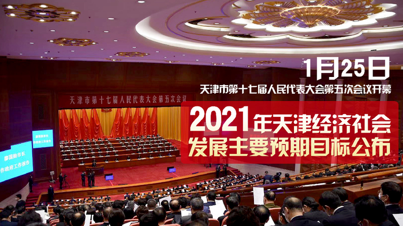 天津：2021年经济社会发展主要预期目标公布