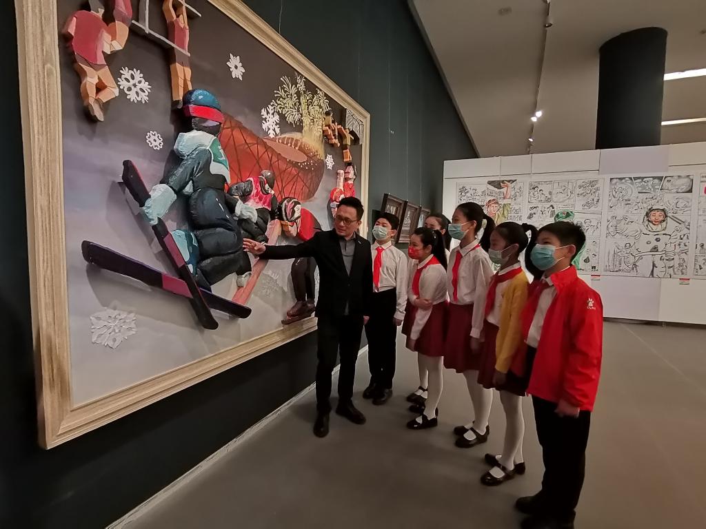 童心逐梦书画艺术展在天津美术馆开幕