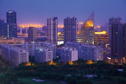 “走进滨海”旅游摄影作品展选登《泰达夜景》