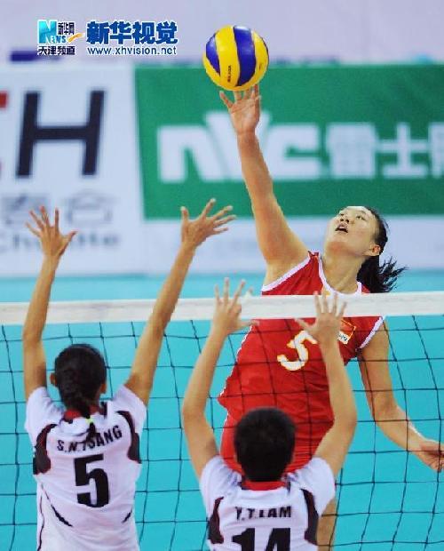 东亚运动会——排球半决赛：中国队胜中国香港队