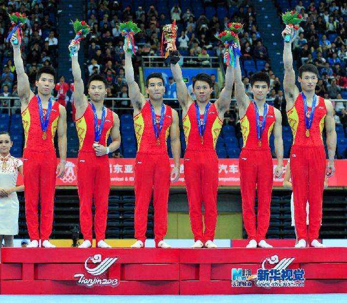 东亚运动会——体操：中国队获得男子团体冠军