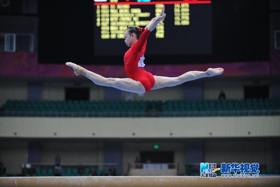东亚运动会——体操女子平衡木：中国选手谭思欣夺冠